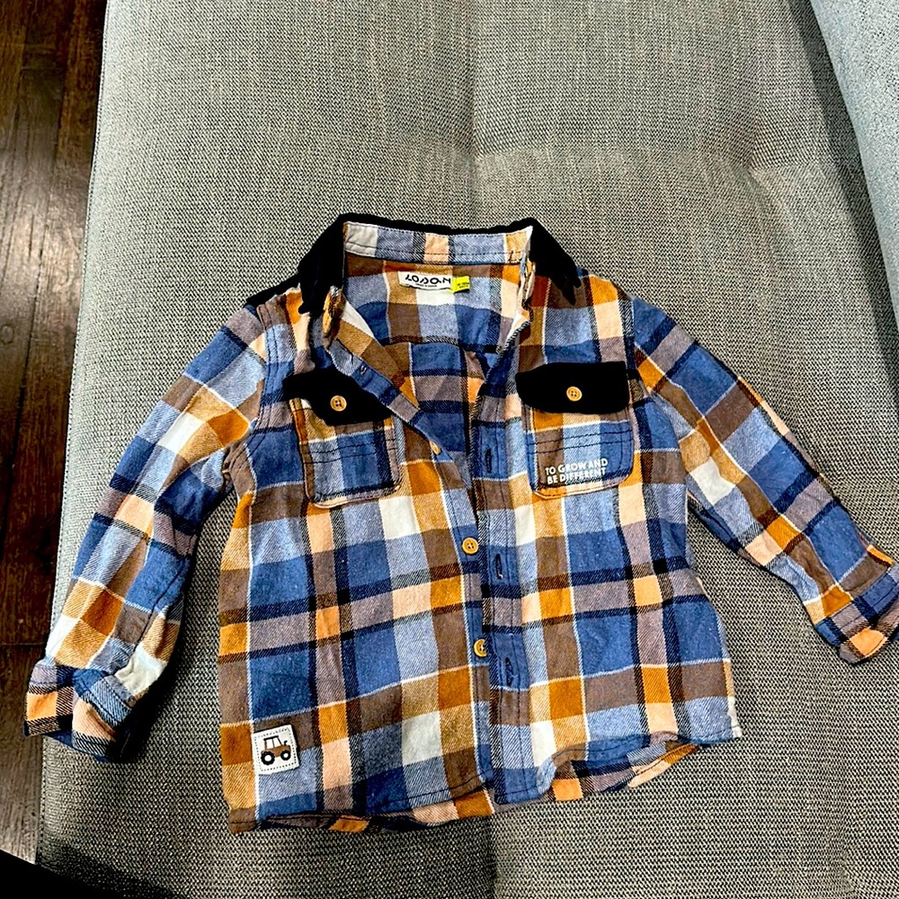 Lodan baby/toddler plaid button down Sz 12-18 months